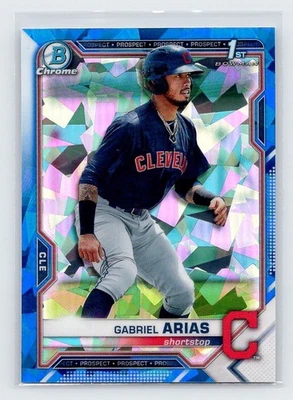 2021 Bowman Sapphire - Gabriel Arias #BCP-89 (RC) Refractor Cleveland Guardians - Image 1 of 2