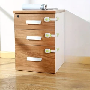 4x Bébé Sécurité Serrures L'Épreuve Des Enfants Tiroir Protection pour Frigo - Picture 1 of 11