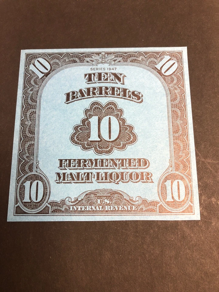 US REA195 1947 10 Barrel Beer Stamp Mint XF Markest - Image 1 of 1