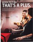 DELTA airline 2016 magazine ad clipping print page advertisement THAT'S A PLUS