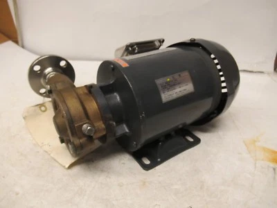 TOSHIBA 0.75KW 3/4" X 3/4" CENTRIFUGAL BRASS BRONZE PUMP 480V 2P 3PH 3480RPM - Image 1 of 4