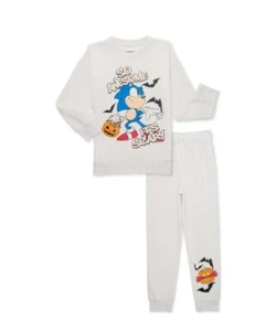 Sonic Boys Halloween Sweatshirt and Pant Set, 2-Piece, Size 7 New - Picture 1 of 3