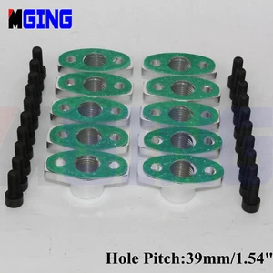 39mm 1/2" Npt Flange Adapter T3 T4 Turbo charger Oil Drain Outlet 10PCS - Picture 1 of 5