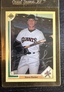 Steve Decker Signed 1991 Upper Deck #25 Card *Autograph Den* Auto