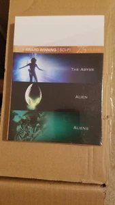 3 CLASSIC SCI-FI Movies Sigourney Weaver ALIEN James Cameron's The ABYSS ALIENS - Picture 1 of 2