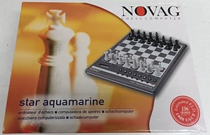 Computadora electrónica de ajedrez Novag Star aguamarina 128 niveles 1900 USCF ELO sellada - Imagen 1 de 2