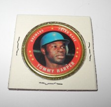 1971 Topps Baseball Coin Pin #140 Tommy Harper Milwaukee Brewers NEAR MINT
