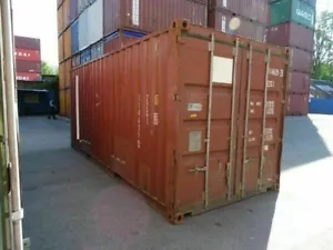 20 Fuß Container Seecontainer mit CSC Lagercontainer ISO-Container ex Antwerpen - Bild 1 von 12