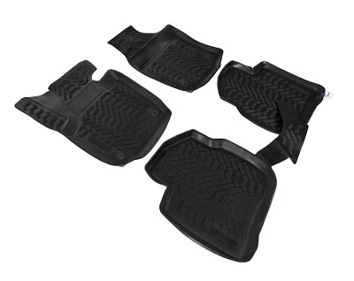 3D Tapis De Sol En Caoutchouc Pour Skoda Rapid 2012-2019 Exclusive - Photo 1/4