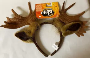 Elope Moose Antler HEADBAND Adult Costume Party Hair Band Accessory Kid Headwear - Picture 1 of 2