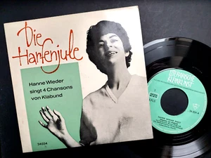 HANNE WIEDER - 1961 - Die Harfenjule - 4 Chansons von Klabund - Single 7"  → VG - Bild 1 von 2