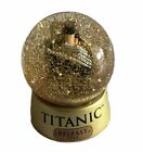 Titanic Ship Belfast 2012 Snow globe Souvenir Gold Effect Glitter Snowstorm
