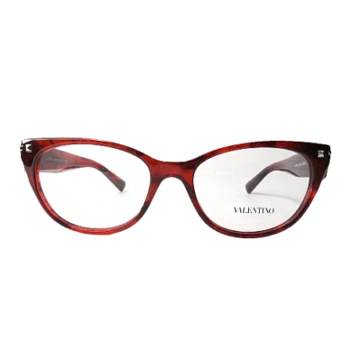 New Valentino Eyeglasses VA 3020 5020 Havana Red Optical Frame 54-17-140 - Image 1 of 4