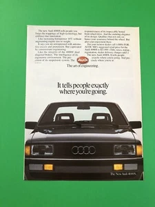 Audi 4000S 4000 S 1984 vintage original impreso anuncio impreso impreso - Imagen 1 de 1