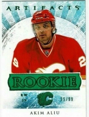 2012-13 Artifacts Emerald #159 Akim Aliu  #d/99 - Image 1 of 2