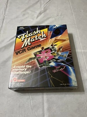 Vintage 1986 MATTEL FLASH MATCH VHS / VCR ~ Rapid Fire Memory Game Challenge - Image 1 of 3