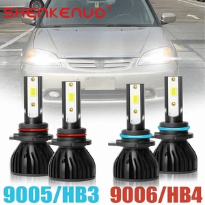 Faros LED de haz alto bajo para Honda Civic ES EM 9005 y 9006 2001-2005 - Imagen 1 de 13