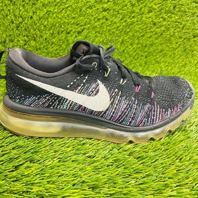 Nike Air Max Flyknit Womens Size 7 Black Pink Athletic Running Shoes Sneakers - Image 1 of 4