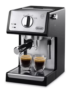 DeLonghi 15 Bar Pumpe Espresso Cappuccino Kaffeemaschine | ECP3420 Schwarz & Silber - Bild 1 von 20