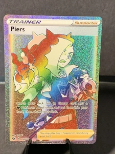 Pokemon TCG Piers 078/073 Champions Path Secret Rainbow Rare Full Art Card NM/M - Picture 1 of 2