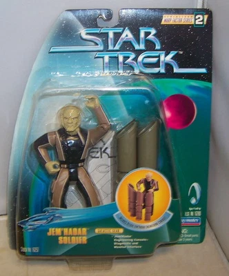 1998 年 PLAYMATES STAR TREK WARP Factor 系列 2 杰姆哈达士兵雕像 16257 MIP — 第 1/2 张图片