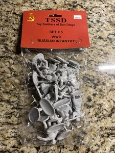 TSSD Toy Soldiers Set 5 WWII Russian Infantry Military Figurines Figures - Picture 1 of 2