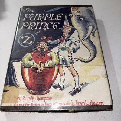 The Purple Prince of Oz Ruth Plumply Thompson L. Frank Baum Dust Jacket 1951 - Image 1 of 4