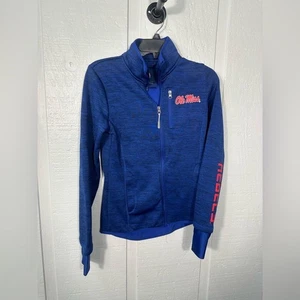G lll Carl Banks Ole Miss Zip Up Blue Jacket Size Small EUC - Picture 1 of 6