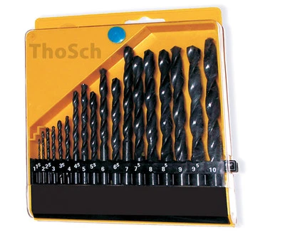 19 tlg Metallbohrer Set HSS Bohrer Satz Spiralbohrer Metall Stahlbohrer 401200-0