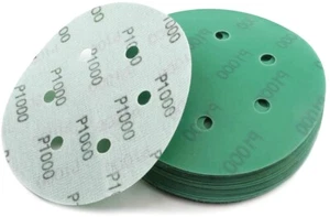 50x 5inch Sanding Discs 1000 Grit Hook Loop Wet Dry Sandpaper Orbital Sander Pad - Picture 1 of 8