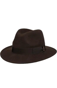 BORSALINO ALESSANDRIA FUR FELT FEDORA - Same Day Shipping - ALLESA - Picture 1 of 6