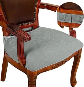 CZL Stuhlbezug Stuhlhussen, Stretch Jacquard, 4er Set ,Grau, Wasserdicht, - Bild 1 von 8