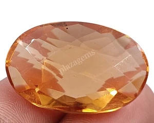 48.30 CT OVAL CUT NATURAL YELLOW CITRINE EGL TRANSPARENT LOOSE GEMSTONE 5FRG - Picture 1 of 11