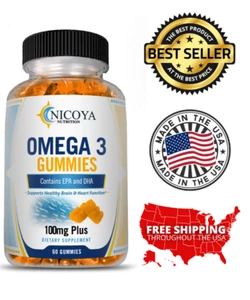 Omega 3 Fish Oil Capsules Triple Strength Joint Support 1920 mg EPA & DHA - Picture 1 of 8