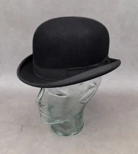 Vintage Christy's 'Hunting' Bowler Hat Size 53cm/6⅝ M Stiffened  - Picture 1 of 12