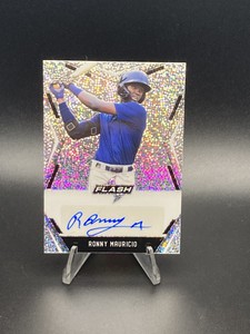 2020 Leaf Flash Prizm Ronny Mauricio RC Auto New York Mets #BA-RM2