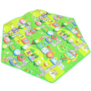  Hexagonal Game Mat Rugs for Kids Room Padded Non Playroom Crawl