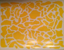 Vinyl High Heißluftgebläse Schablone Multi-Cam (Doppelpack) gejätet für Cerakote