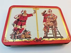 Nostalgia Coca-Cola Holiday Playing Cards in Vintage Tin - Good Condition - Picture 1 of 7