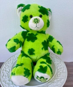 Peluche Build a Bear SHAMROCK 17 de marzo Oso irlandés Día de San Patricio Suerte BABW - Imagen 1 de 8