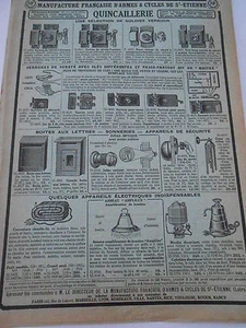 Pub Ancienne 1935 Articles de Quincallerie Verrous Serrure boite aux lettres etc - Foto 1 di 1