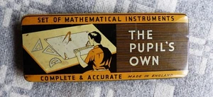 Vintage The Pupil's Own Maths Set Mathematical Instruments - Picture 1 of 5