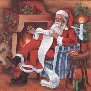 4 Motivservietten Servietten Napkins Weihnachten Weihnachtsmann Nikolaus (001) - Picture 1 of 2