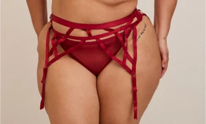 Mujer Torrid OVERT TIRAS LIGUERO ROJO Talla 5/6 5X/6X 28-30 Nuevo Con Etiquetas - Imagen 1 de 4