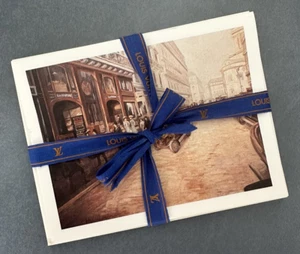 Louis Vuitton LV Vintage Blank Historical Set of 6 Photo Cards + Envelopes RARE - Picture 1 of 9