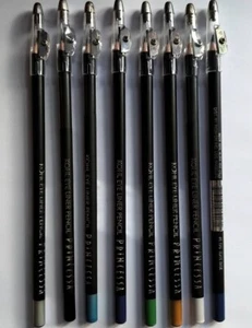 Princessa Kohl Eye Liner Eyeliner Pencils Set of 8 with Sharpener FREE SHIPPING - Picture 1 of 5