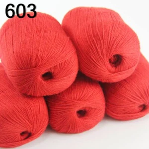 Sale 5BallsX50g Super Soft Warm Cashmere Wool Hand Scarves Crochet Knit Yarn 03 - Picture 1 of 12