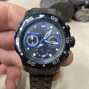 Invicta Pro Diver Chronograph Blue Dial 38mm Stainless Steel Watch Ebcwdu 144010 - Picture 1 of 7