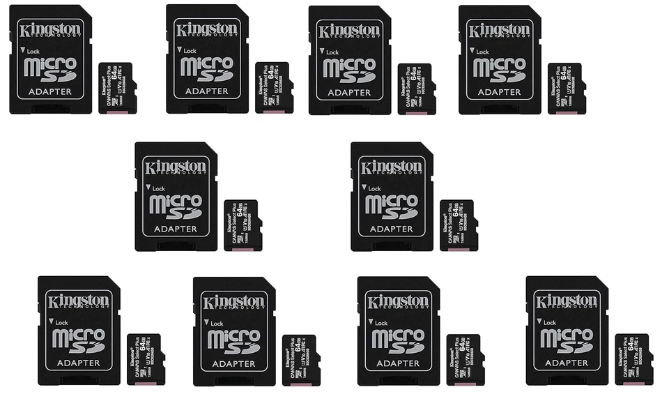KINGSTON	SDCS/16GB MICRO SDHC 16GB CLASS 10 UHS-I CANVAS SELECT - 10 PEZZI - Immagine 1 di 1