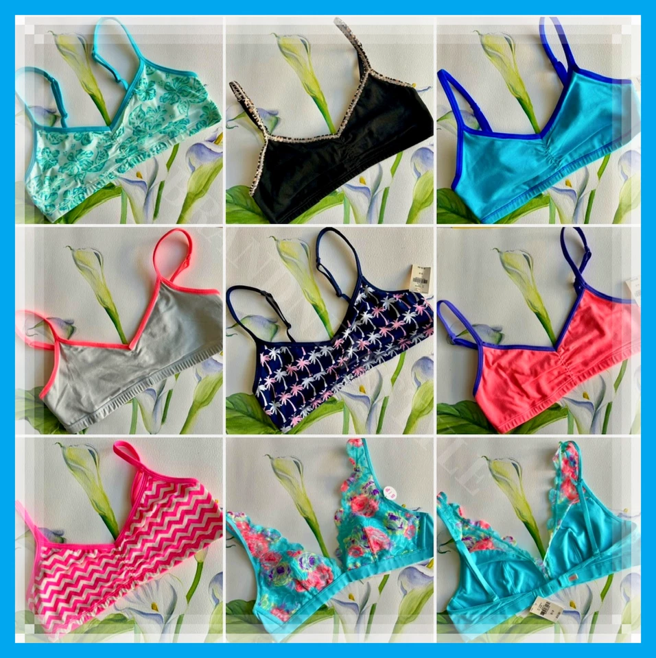 Victoria's Secret COTTON BLEND Lace WIRELESS Unlined Bralette Bra U PICK 1 New - Image 1 of 1